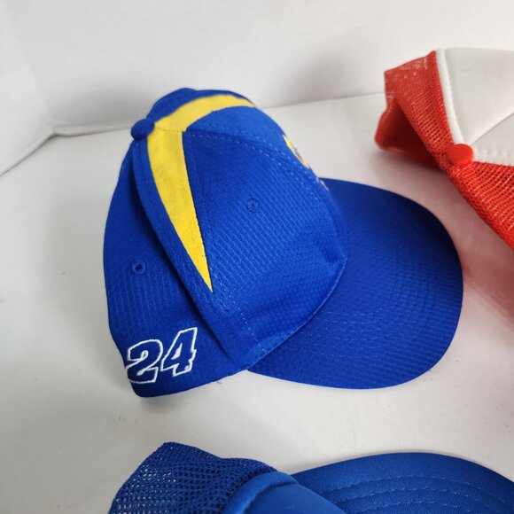 Vintage Mesh Snapback Caps Truckers Hats Lot of 4 TEXACO HAVOLINE RACING NAPA - Picture 11 of 14